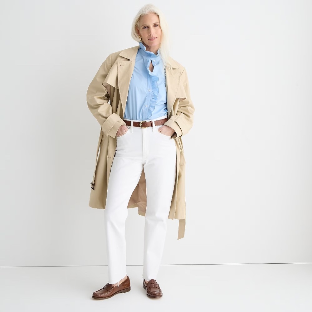 J.Crew Slim Boyfriend Jean in White